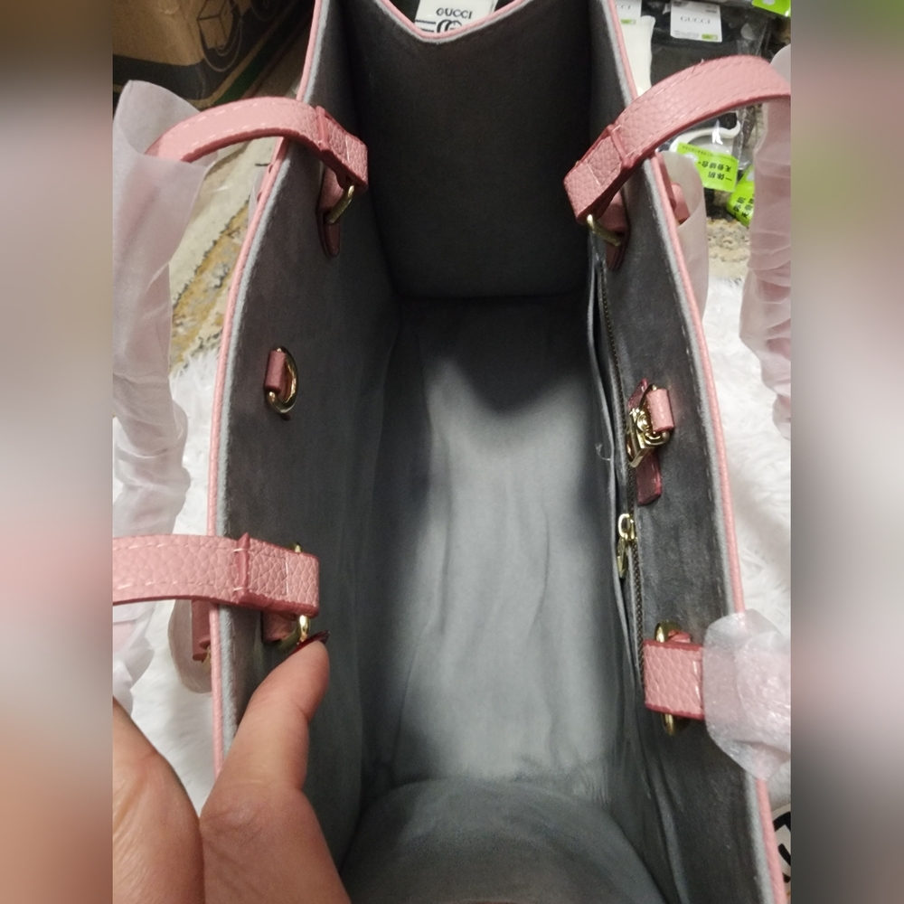 Pink Monogram on the go Tote Bag - Picture 5 of 8